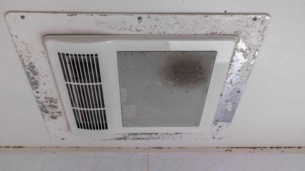 部屋の湿度を下げている換気扇