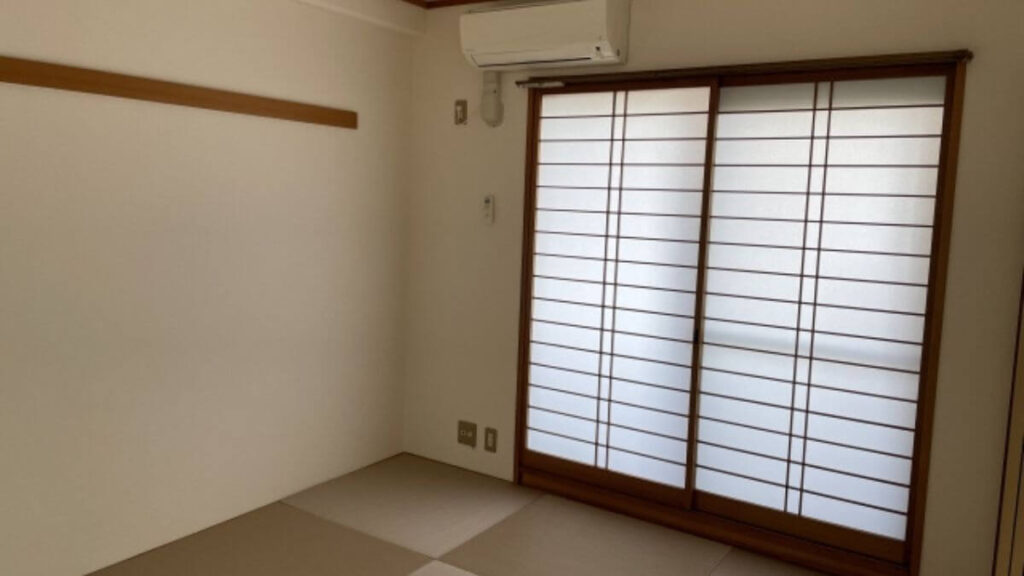 賃貸マンションの和室の様子